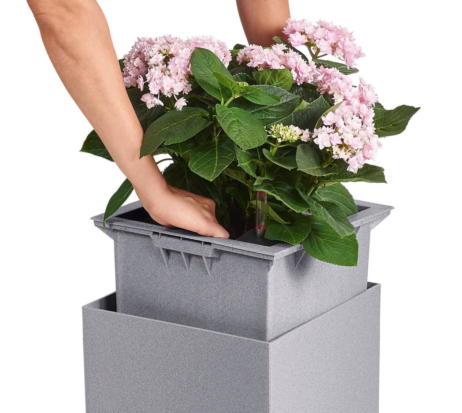 Lechuza Blumentöpfe: Lechuza CANTO Stone low 30, Graphitschwarz NP 54.- – Gebraucht aus Volketswil von Aphro99 6