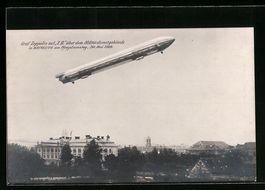 Bayreuth, Graf Zeppelin mit Luftschiff Z