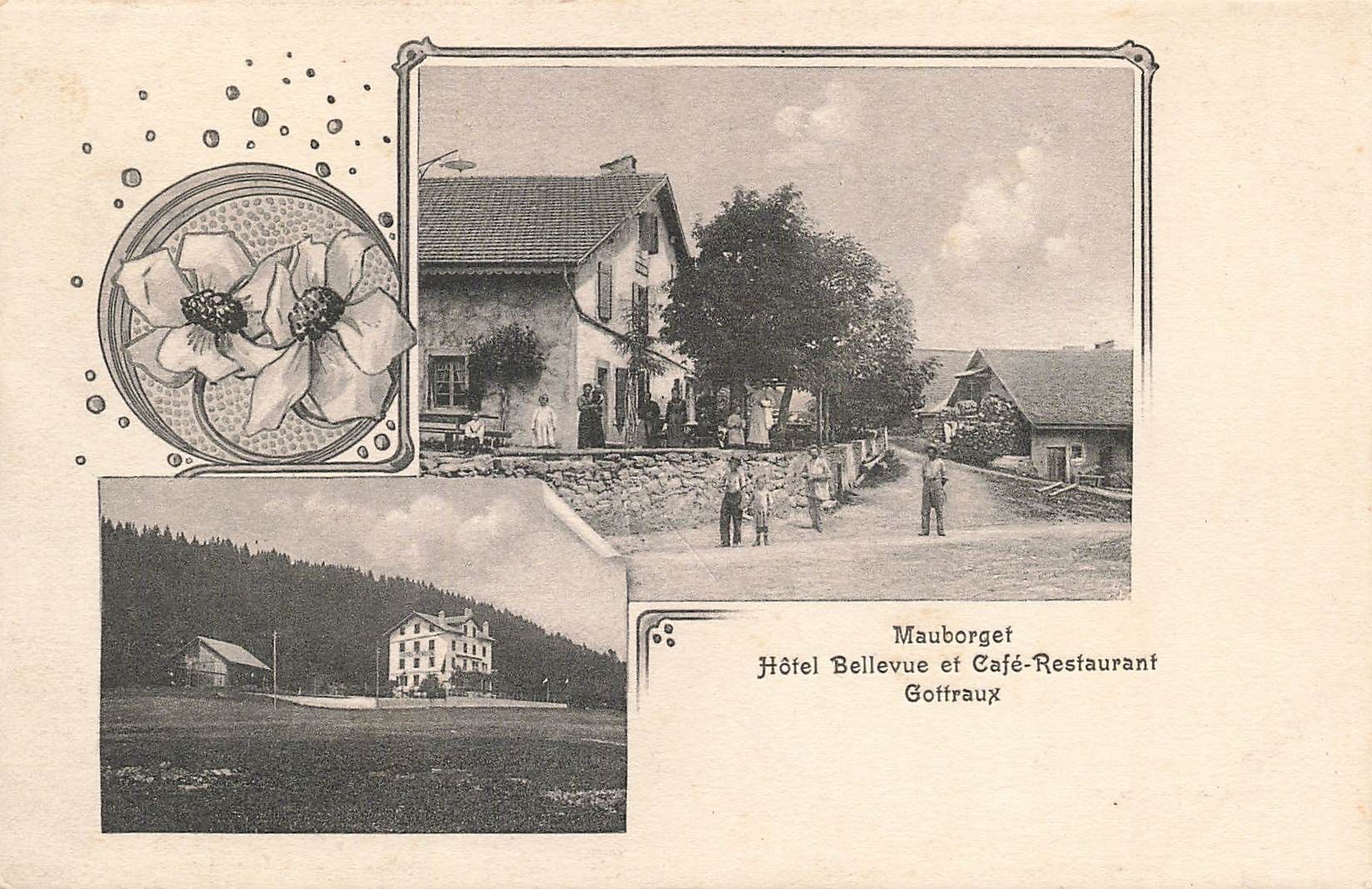 Cartoline postali: Mauborget hotel bellevue Goffraux – Usato da Biasca venduto da Blenio71
