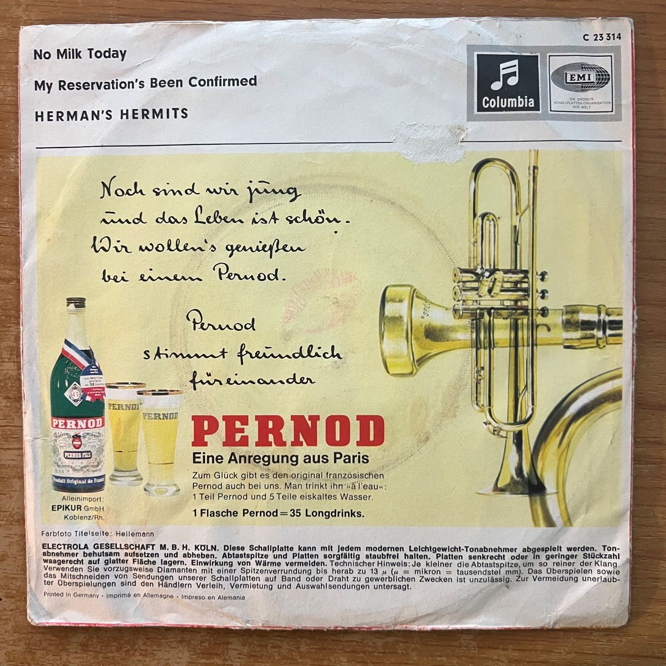 Dischi in vinile: Herman's Hermits - No Milk Today / D-Press. 1966 – Usato da Gais venduto da soundcave57 1