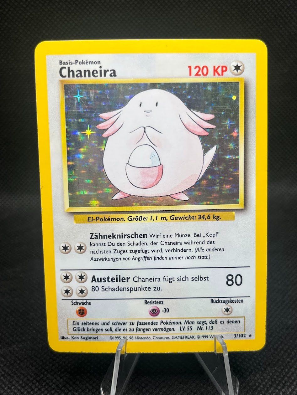 Pokémon Carte collezionabili: Pokemon -  Base set CHANEIRA holo 3/102  – Usato da schaan venduto da Schokoloco
