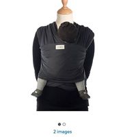 Echarpe de portage bebe Babylonia noir et bleu
