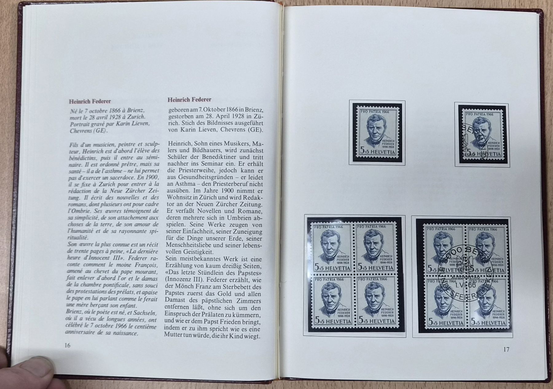 Tutti i francobolli: Album deTimbre-Poste 1966 numéroté – Nuovo (secondo la descrizione) da Le Locle venduto da La-Boutik 5