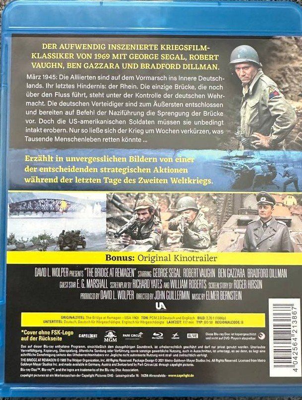 Tutti i DVDs: Die Brücke von Remagen – Usato da Beringen venduto da Mantafisch1 1