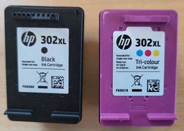 Leere Drucker-Patronen HP302xl