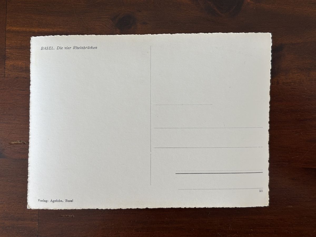 Cartoline postali: AK Basel Die vier Rheinbrücken – Nuovo (secondo la descrizione) da Castione venduto da semc 1