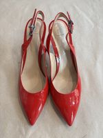 Rote Lack-Pumps von Navyboot, Grösse 40, Absatz-Höhe 9cm