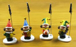 Set Kartenhalter Notizhalter Fotohalter Clowns (1)