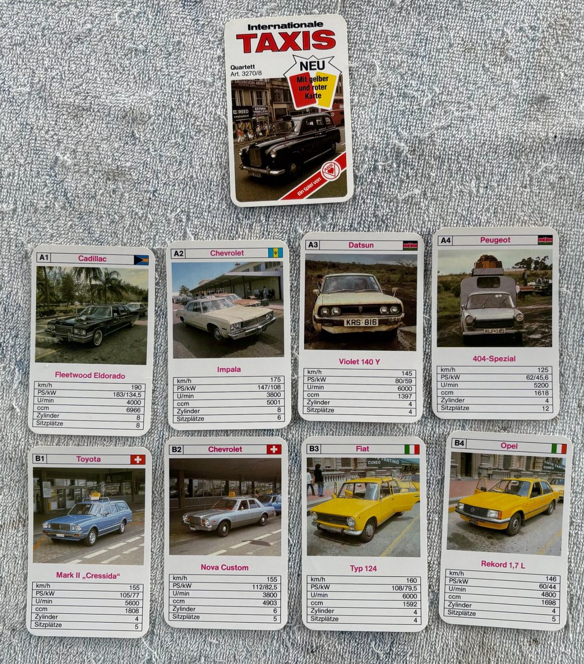 Giochi: QUARTETT INTERNATIONALE TAXIS – Usato da Ostermundigen venduto da crazy-horse-1840 4