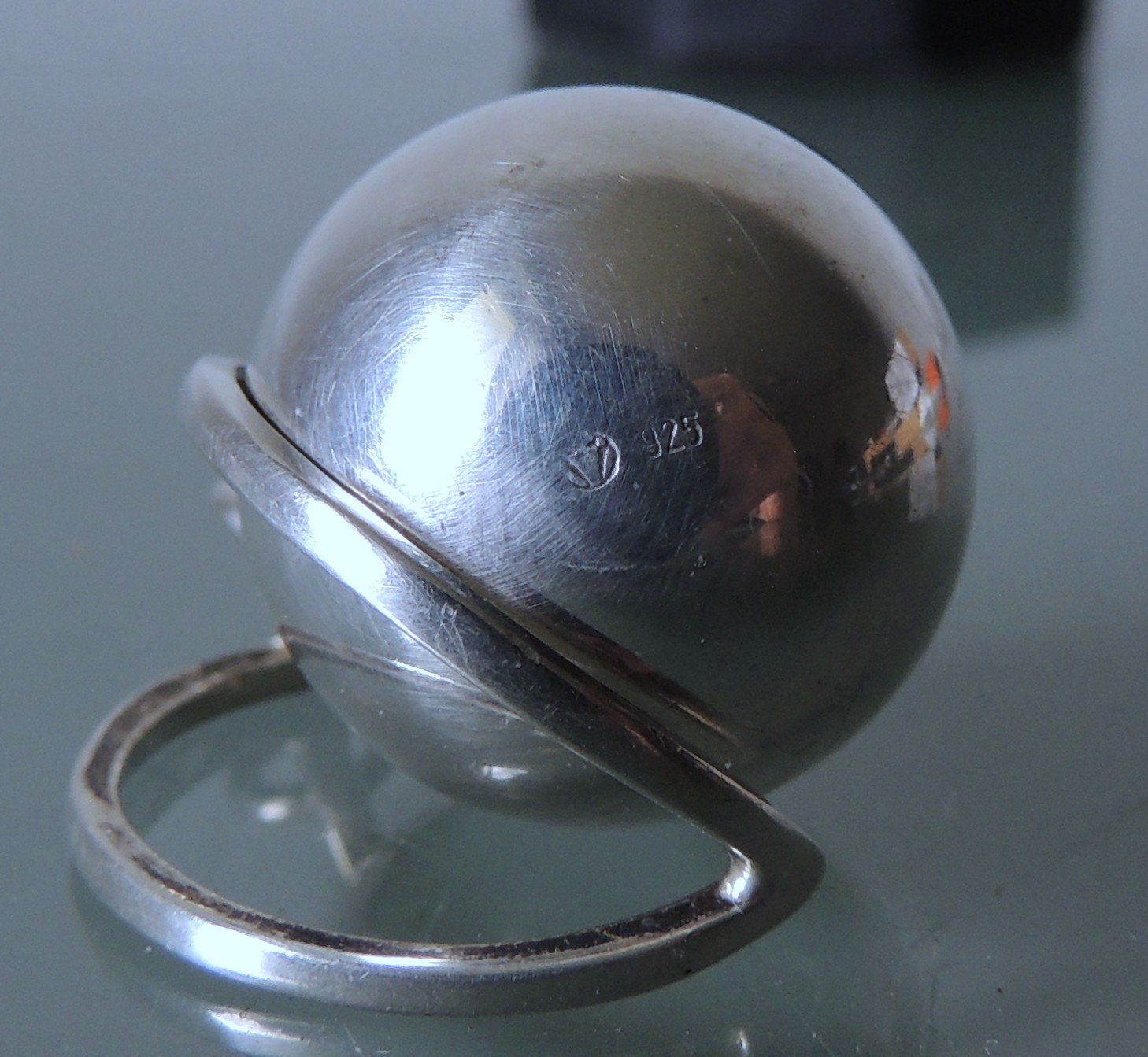 Anhänger: Silber 925 Klangkugel Anhänger 20 mm – Gebraucht aus Waldenburg von schaller707 2