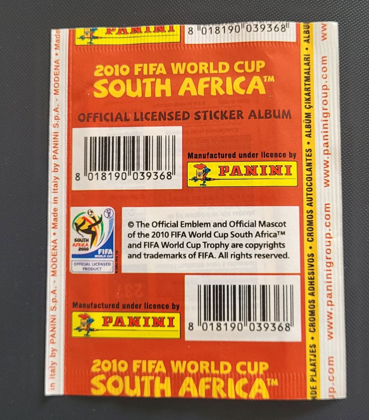 Panini Carte collezionabili: WM 2010 Int. Version Tüte 1x – Usato da St Gallen venduto da Stampsalshobby 1