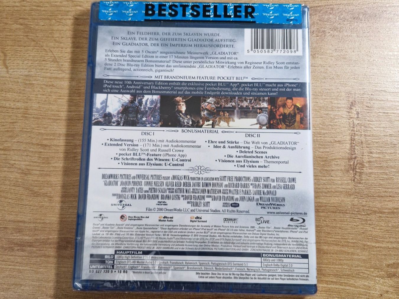 Alle DVDs: Gladiator (2000) NEU OVP Bluray – Neu und originalverpackt aus Pfungen von Whitie 1