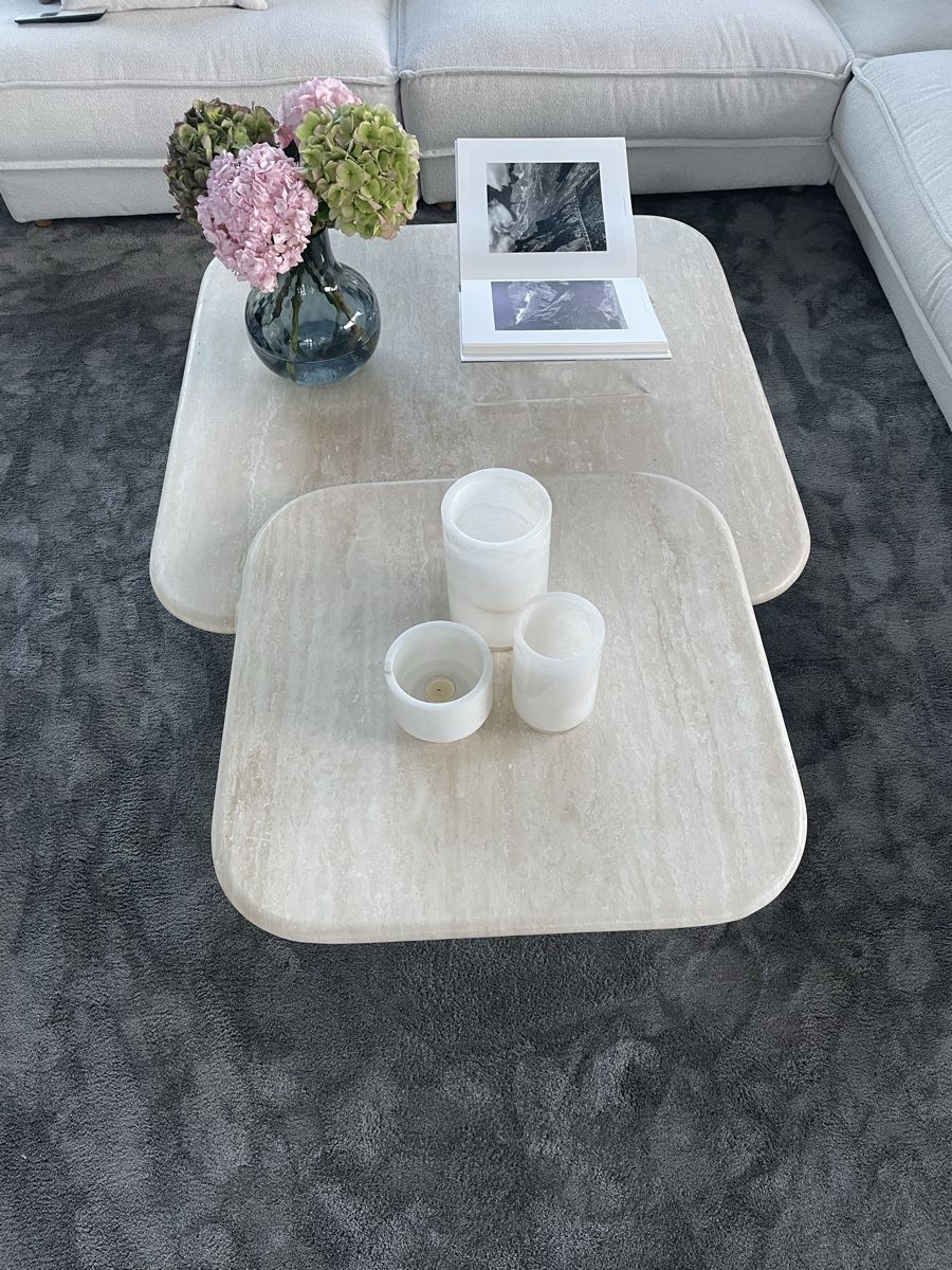 Tavoli: Couchtisch Travertin 100x100cm – Nuovo e nell'imballaggio originale da Wollerau venduto da isa_fx8n
