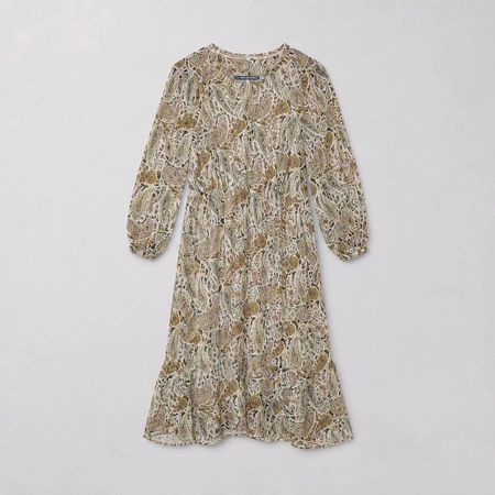 Elegantes Paisley Kleid mit Glitzer Gr. M Boho Hippie