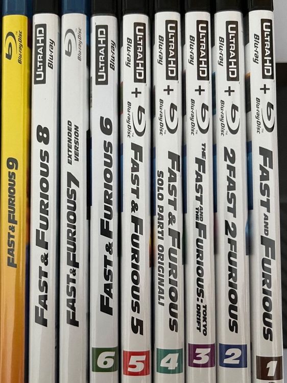 Fast and Furious 1-9 in 4K und Bluray (Gebraucht) in Au ZH für CHF 49 ...