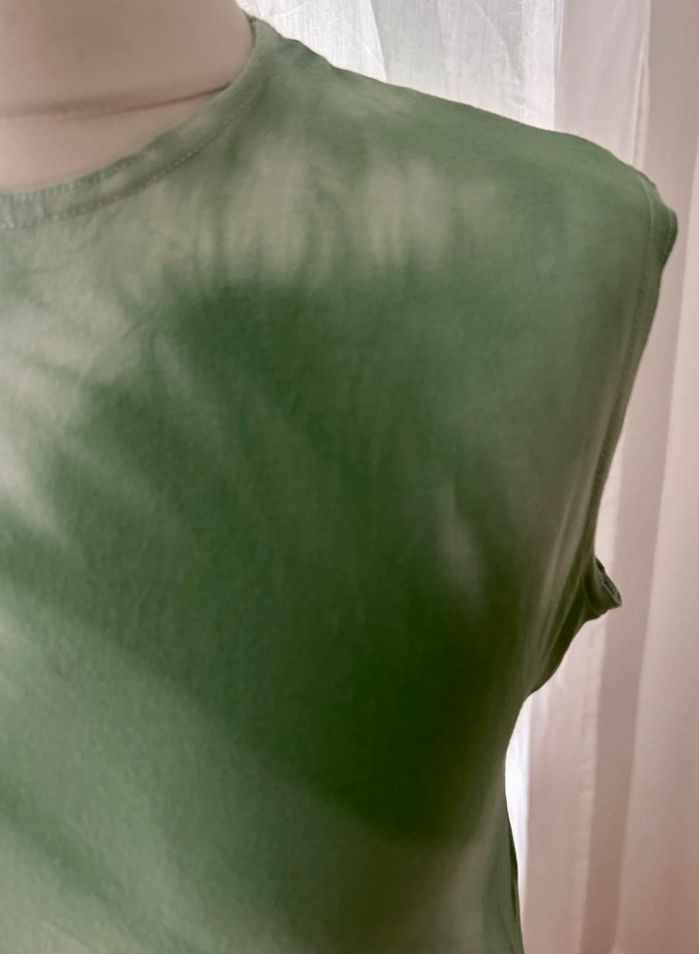 Top: Neu: hellgrünes Pee, Bea & Jae Batik-Top Tanktop M – Nuovo (secondo la descrizione) da Zürich venduto da DepotCharity 5