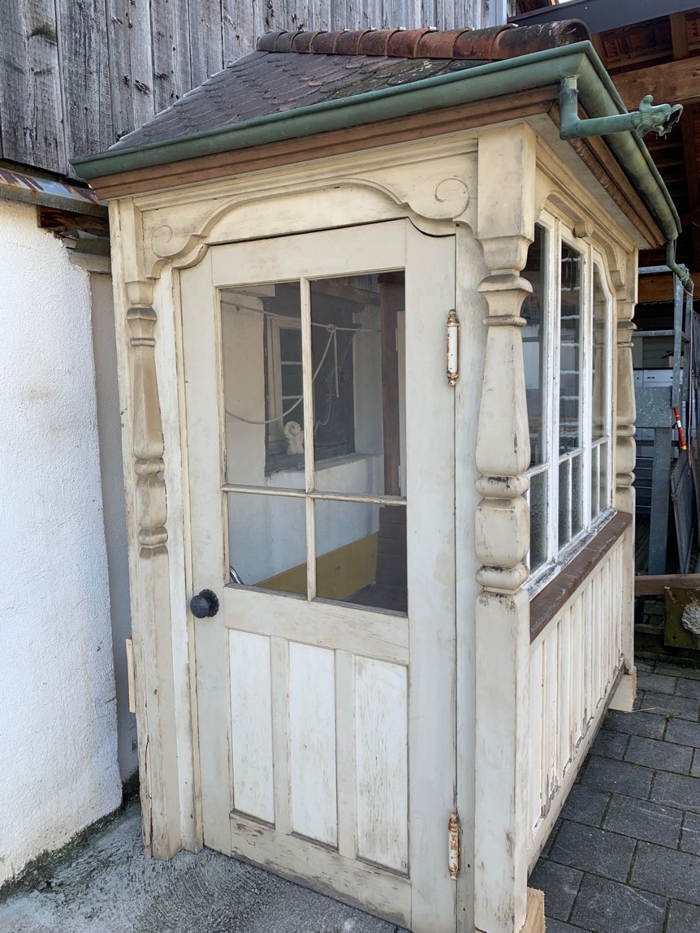 Casette da giardino & serre: Ganzer Windfang Gartenhäuschen Kabäuschen Unterstand 1890 – Usato da Wallisellen venduto da zappenduster 1
