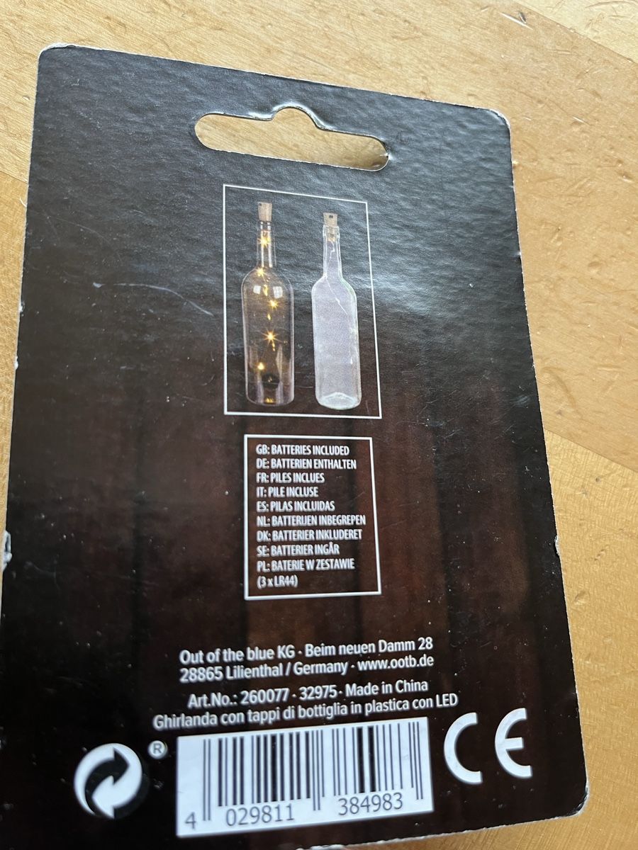 Lichterketten & Leisten: Flaschen Lichtkette LED mit Batterien 5er neu – Neu und originalverpackt aus Suhr von nataschaad 1