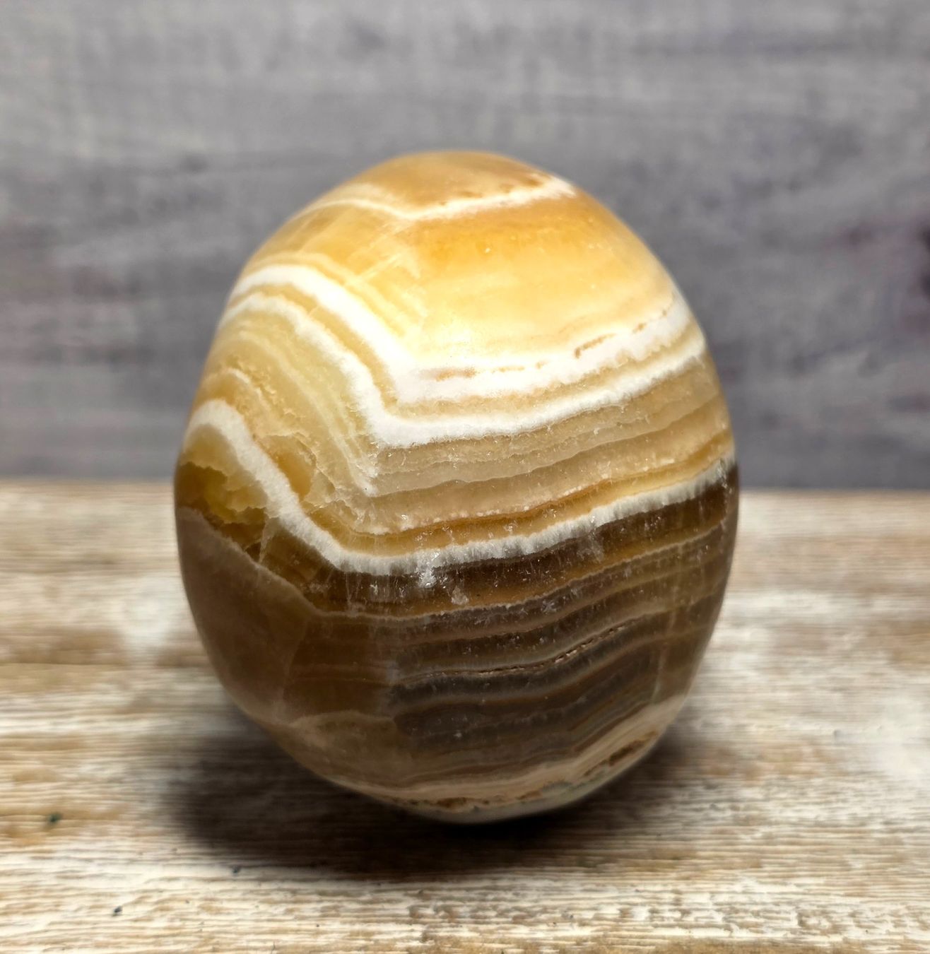 Minerali & Pietre curative: Honig-Calcit Schädel 525g – Nuovo e nell'imballaggio originale da Matzingen venduto da Shay_Crystalz 2