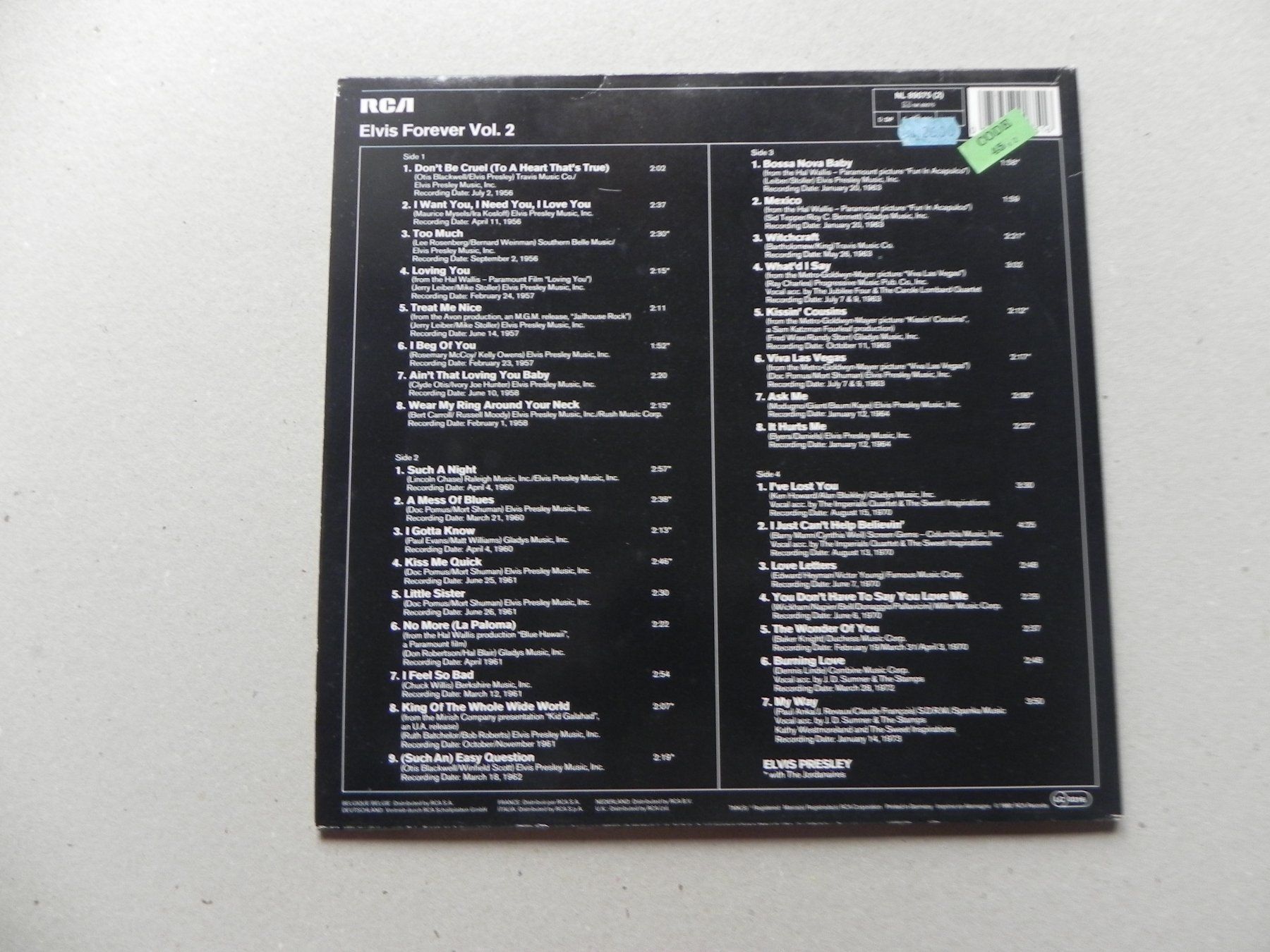 Doppel LP USA Rock`n`Roll Legende Elvis Presley 32 Hit 1980 (Gebraucht ...