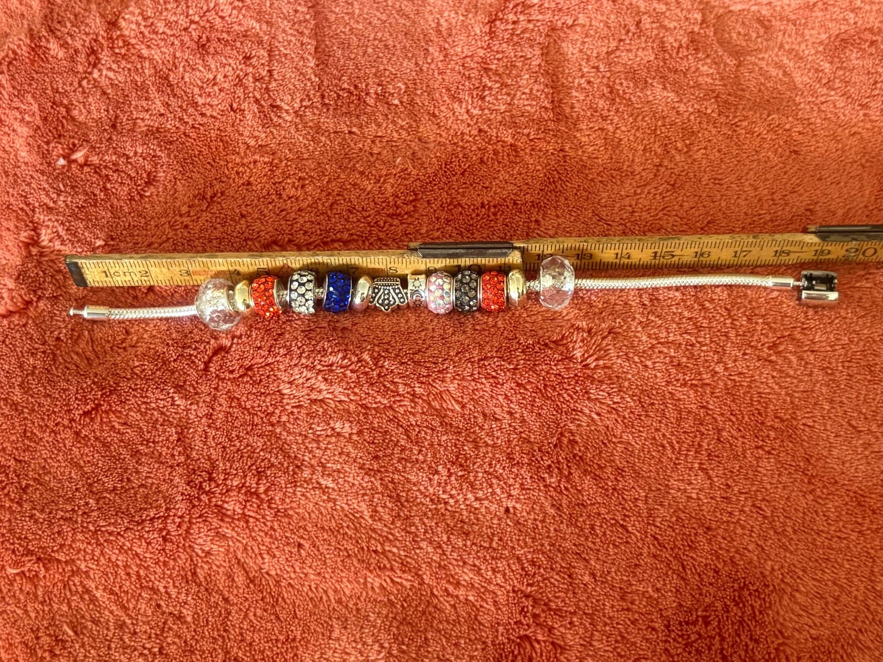 Bracciali & Braccialetti: Luxus Elegante 19 cm Armband/Beads Farbe :Silber/Multicolore – Nuovo (secondo la descrizione) da Biel-Bienne venduto da Roserosse13 4