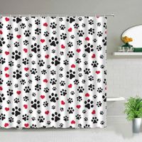 🤩NEU Hund Herz Duschvor / Rideau de douche chien et coeur