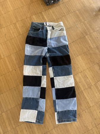 Ragged Jeans Patchwork Design Grösse 26