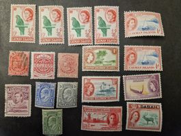 Sammlung Briefmarken Cayman Solomon Inseln diverse Jahrgang
