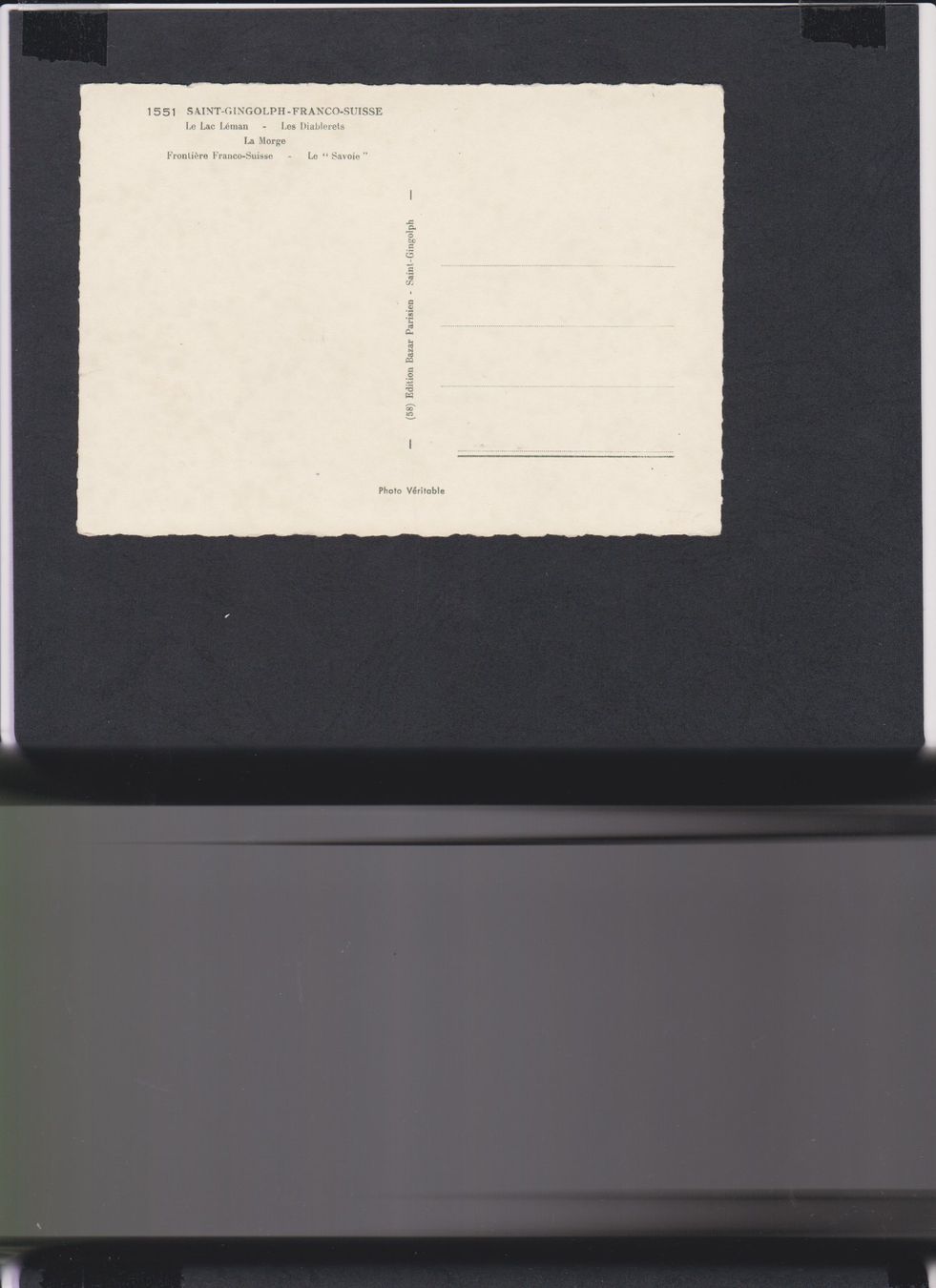 Cartoline postali: St.-Gingolph  Grenze CH-FR   :   alte Ansichtskarte – Usato da Vitznau venduto da Ropaku 2
