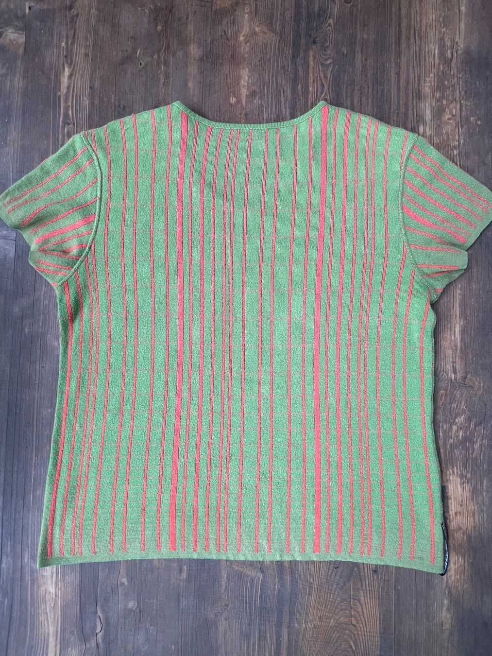 Maglioni & Felpe: xess+baba Strickpullover, kurzarm grün-rosa, Gr. 40/42 – Usato da Uster venduto da jelk 3