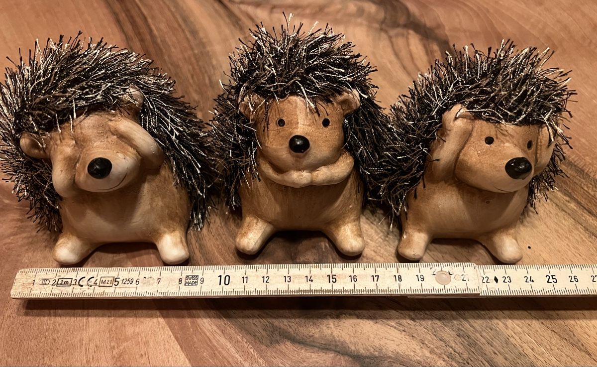 Alle Dekorationen: 3 Deko-Igel aus Herbstdeko – Neu (gemäss Beschreibung) aus Derendingen von Laubfleckerli 4