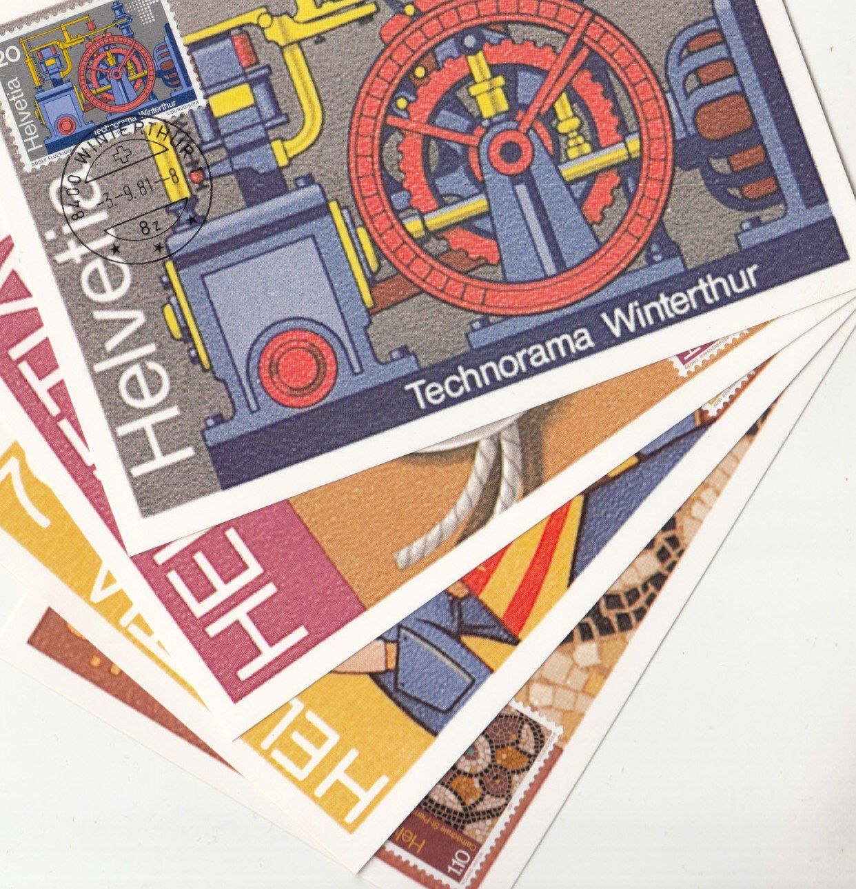 Alle Briefmarken: SBK 656 - 659 auf MK mit ET Ortsstempel – Gebraucht aus Bürglen TG von StampGraf