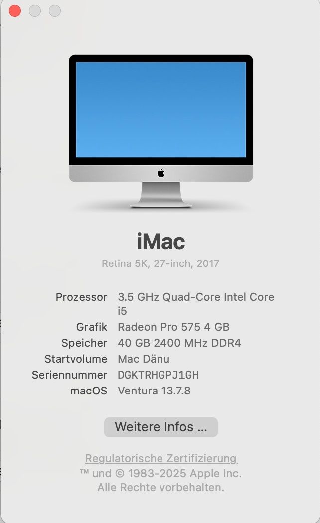 Apple PCs: iMac 27 zoll – D'occasion à Bern par Dan17 1