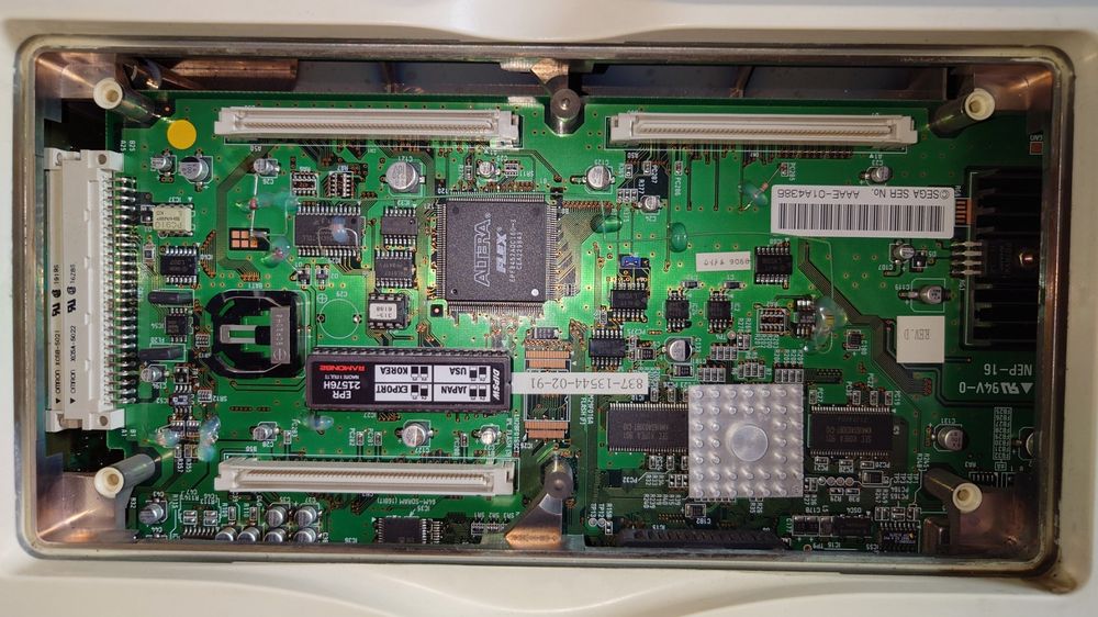Naomi 2 Mainboard (Multi-bios) + Alim 230v JVS + Adaptateur JVS To Jamma + Support