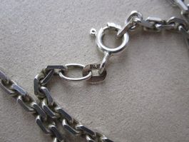 Chaîne Argent 925, 46.5 cm, 12.48g, maille Forçat