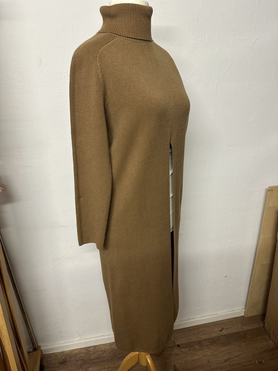Vestiti: Damen lang Strick Pulli mit Schlitz Kleid s/m braun – Nuovo e nell'imballaggio originale da Groß-Gerau venduto da bor_8wfb 2