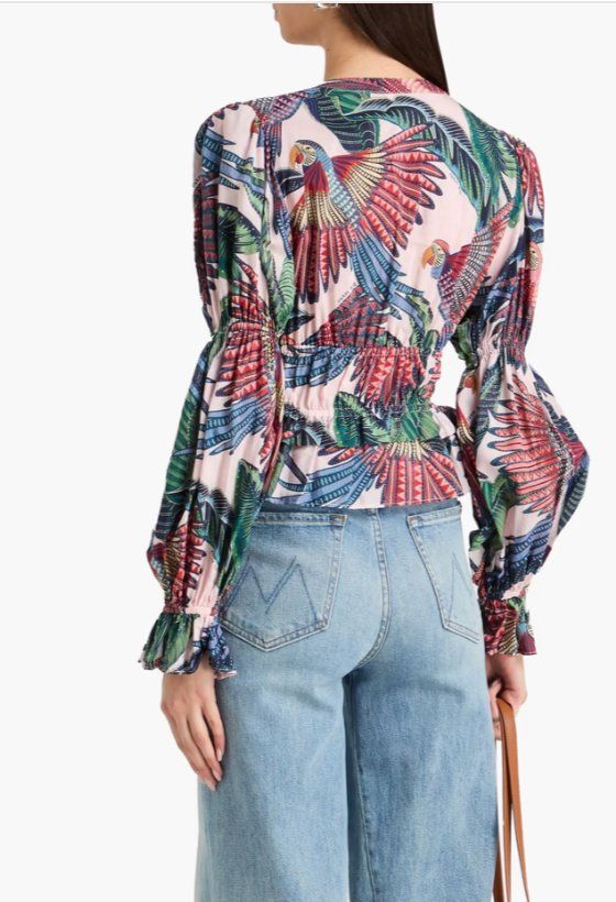 Farm Rio Top: New Farm Rio Parrot print top - S – Nuovo e nell'imballaggio originale da St-Sulpice VD venduto da juhdu 4