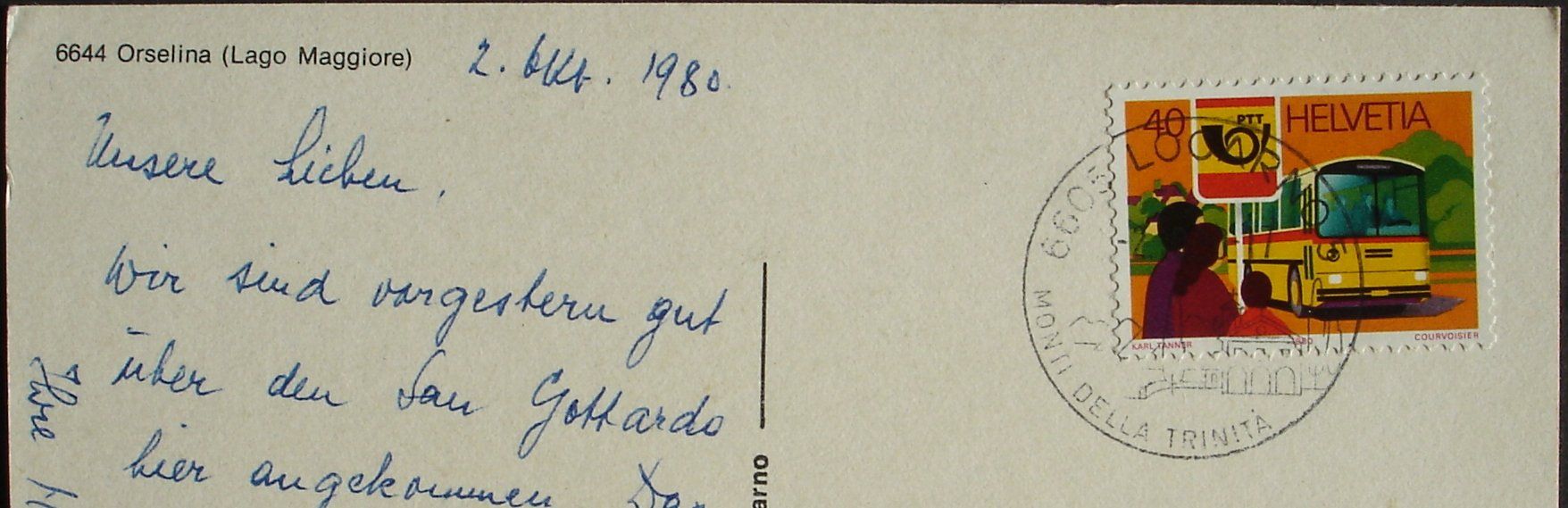 Cartoline postali: ORSELINA Lago Maggiore – Usato da Jona venduto da philajona 1