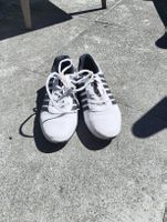 Pro Step Schuhe, Weiss mit Streifen, Grösse 38