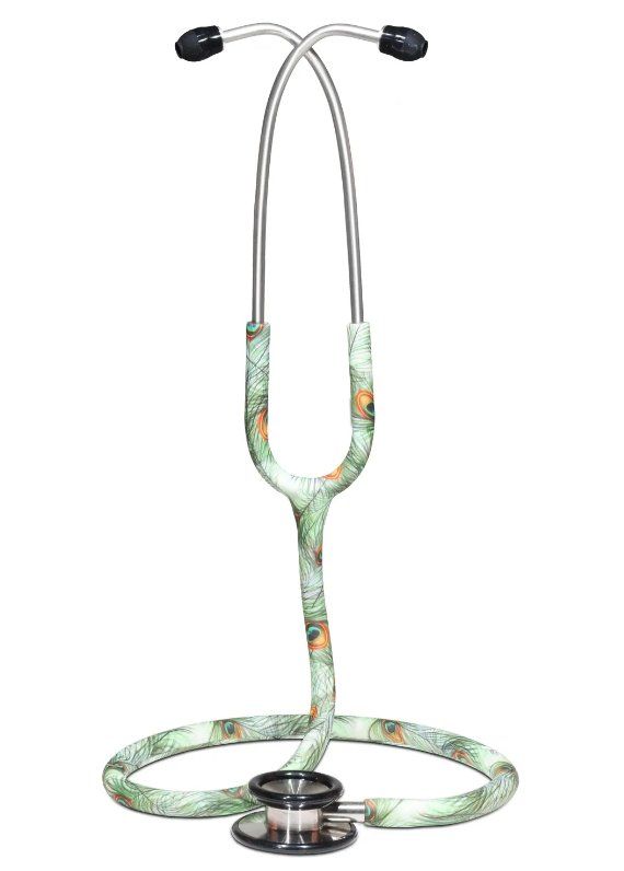 Attrezzature mediche: Doppelkopf-Stethoskop "exclusive edition" PEACOCK – Nuovo e nell'imballaggio originale da Schaffhausen venduto da Praxis-Nova