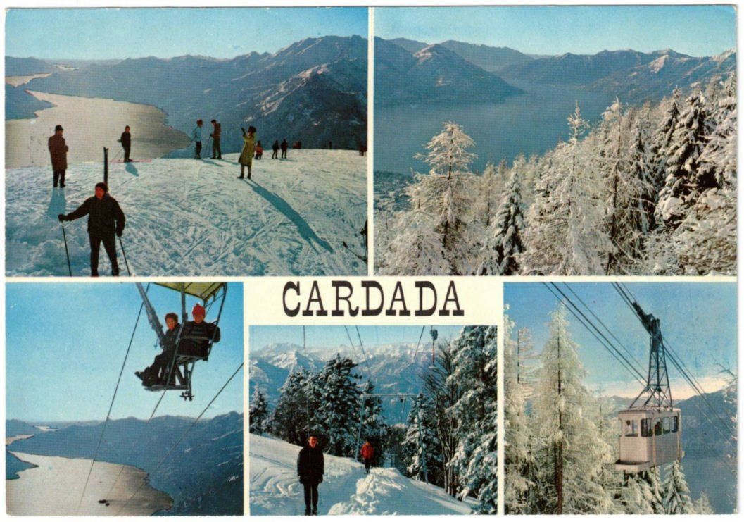 Cartoline postali: Locarno - 5 Bild AK Cardada – Usato da Binningen venduto da Mountainrider