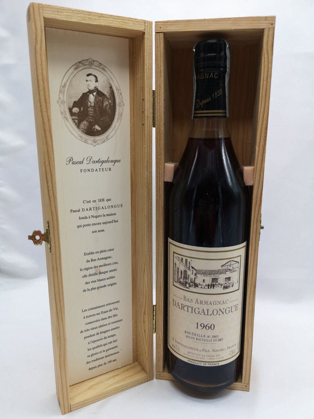 Bevande alcoliche: ARMAGNAC millésime 1960 / SUPER OFFRE !!! – Nuovo e nell'imballaggio originale da Bulle venduto da italicum