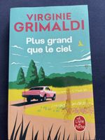 Livre "Plus grand que le ciel" Virginie Grimaldi Poche