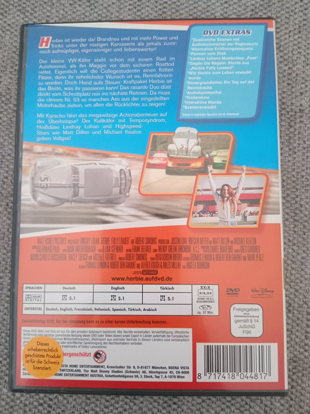 Tutti i DVDs: HERBIE FULLY LOADED – Usato da Zollikofen venduto da jde_72zf 1