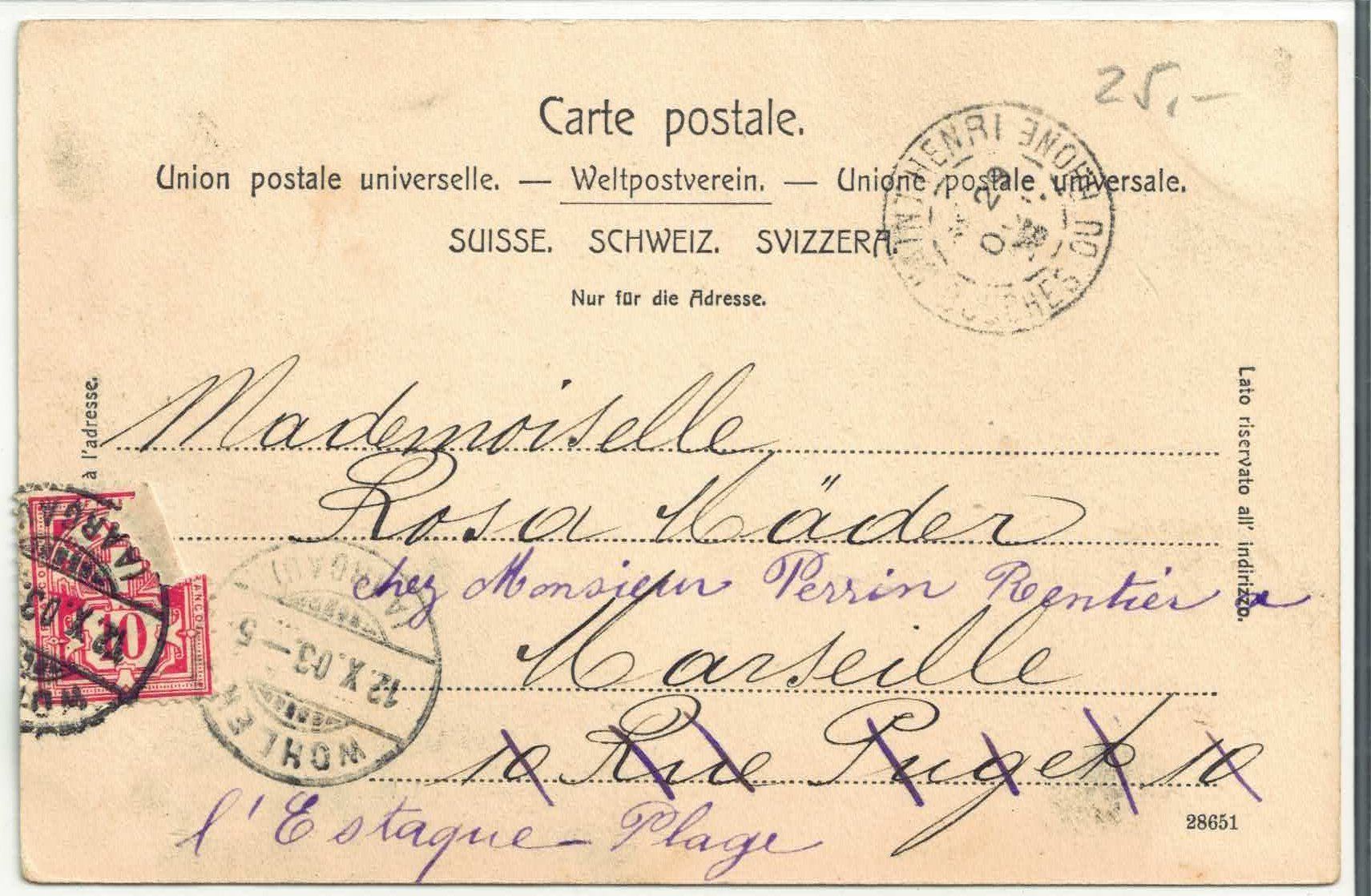 Cartoline postali: Wohlen - Generalansicht – Usato da Ettingen venduto da Kartenplanet 1