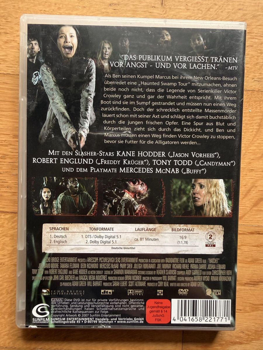 Tous les DVDs: Hatchet - DVD Uncut – D'occasion à Kölliken par nerdorado 1