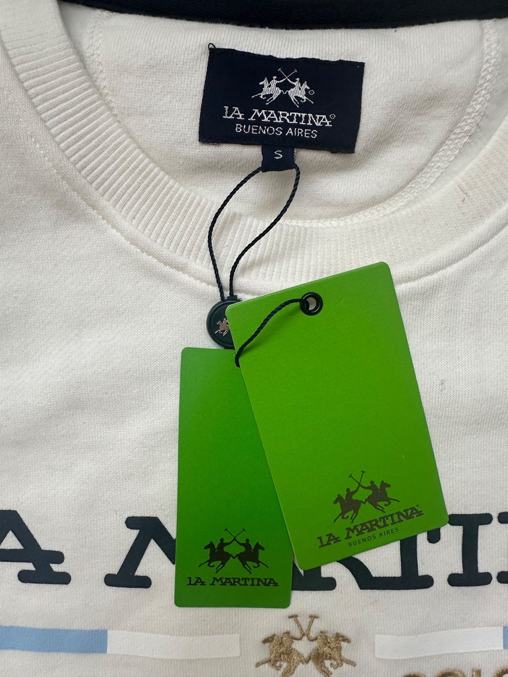 La Martina Pulls & Sweat-shirts: LA Martina Pullover weiss Grösse S neu mit Etikett – Neuf avec emballage d'origine à Unterägeri par StefanGekko 4