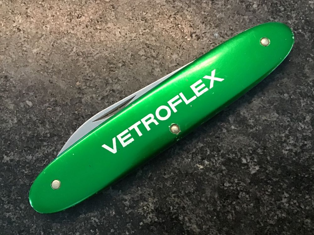 Altes Elinox Aluschalen Sackmesser 