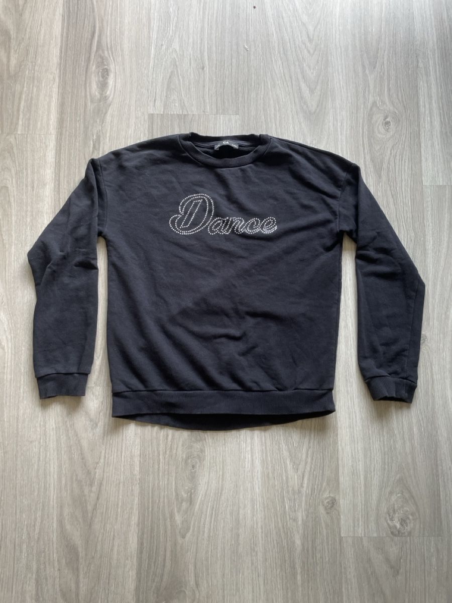 C&A Maglioni & Felpe: Damen Pullover schwarz mit Strass-Print Grösse 158 – Usato da Biel/Bienne venduto da Fashionstrasse1