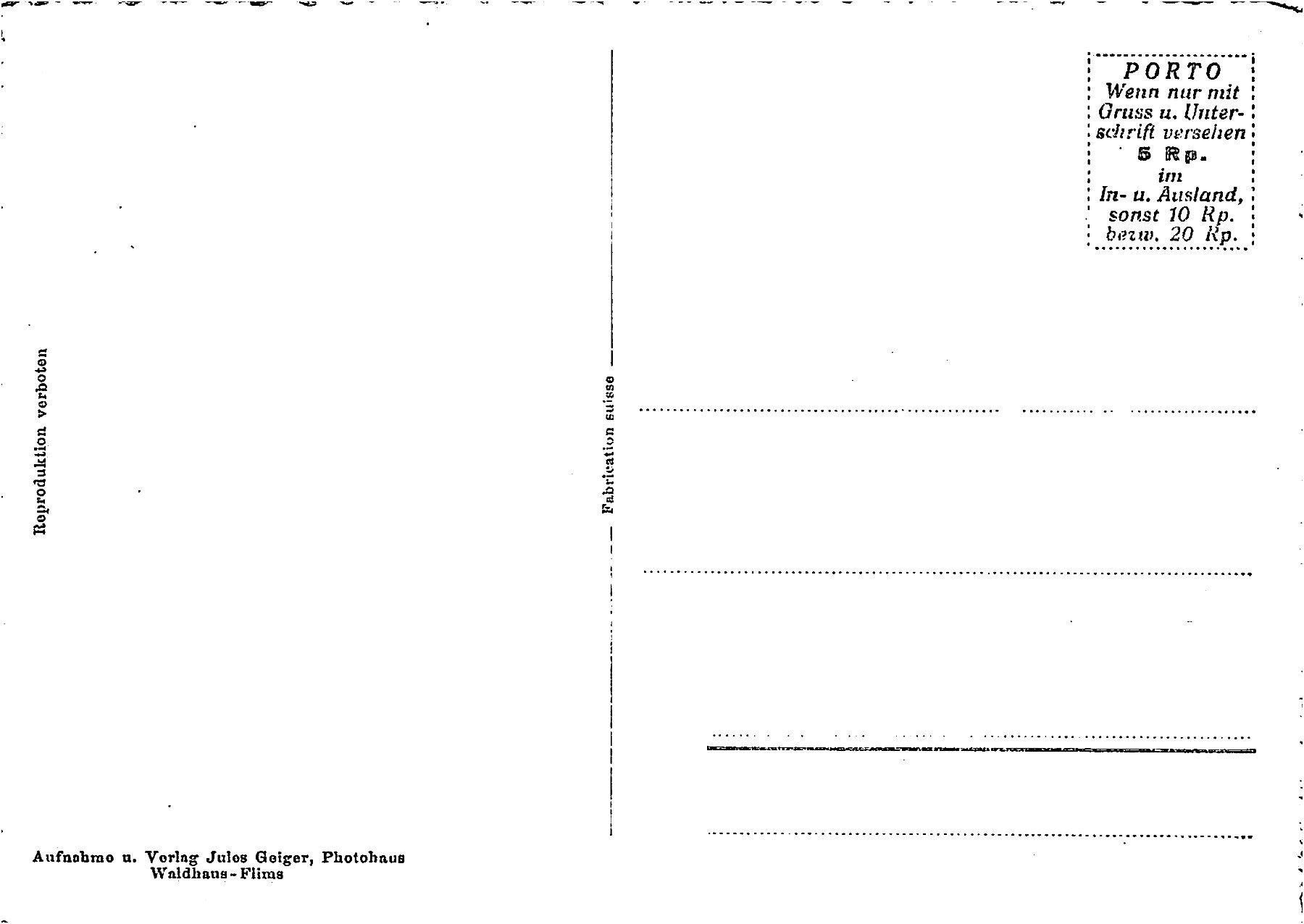 Cartoline postali: Andeer – Usato da Ottikon b.Kemptth. venduto da Neptun1974 1